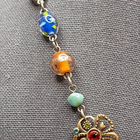 Chico's Lamp-work Glass Pendant Necklace, 20" - Picture 5 of 14